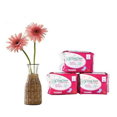 Mesh Topsheet Khăn ăn bông vệ sinh hữu cơ dùng một lần 250ml Chất thấm hút