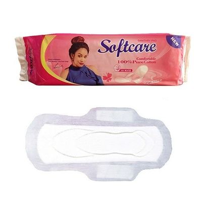Sử dụng ban đêm Khăn ăn bông vệ sinh 290mm Màng PE siêu dài thoáng khí