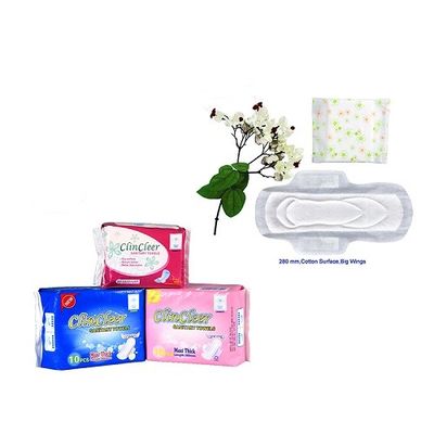 ADL Chip 155mm Khăn giấy vệ sinh bằng vải cotton Tấm nền thoáng khí không thấm nước