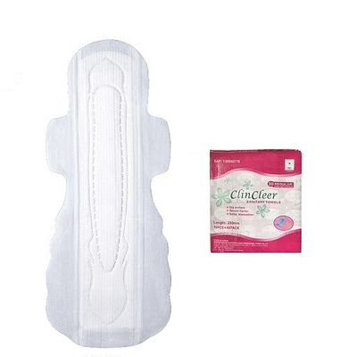 Ngày sử dụng Khăn ăn vệ sinh bông có cánh 240mm Siêu mỏng với tấm chắn rò rỉ
