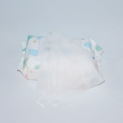 Biểu trưng tùy chỉnh 40gsm Khăn lau trẻ em hữu cơ tự nhiên Spunlace không dệt