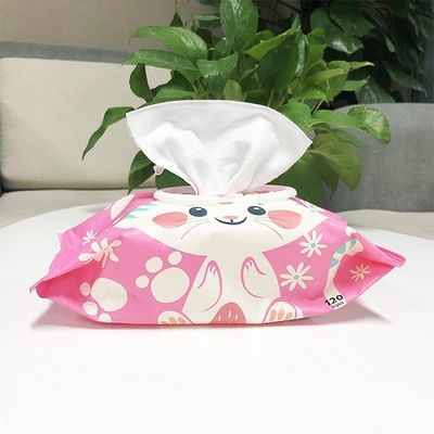OEM Làm sạch da cho em bé Khăn ướt mềm Sữa dê Không gây mẫn cảm