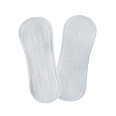 Tấm lót siêu mỏng không cánh OEM Tấm lót vệ sinh bằng bông thoáng khí 150mm