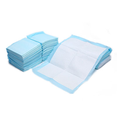 Bề mặt khô Tấm lót thú cưng màu xanh da trời không dệt 60 * 150cm Tấm lót chó con dùng một lần