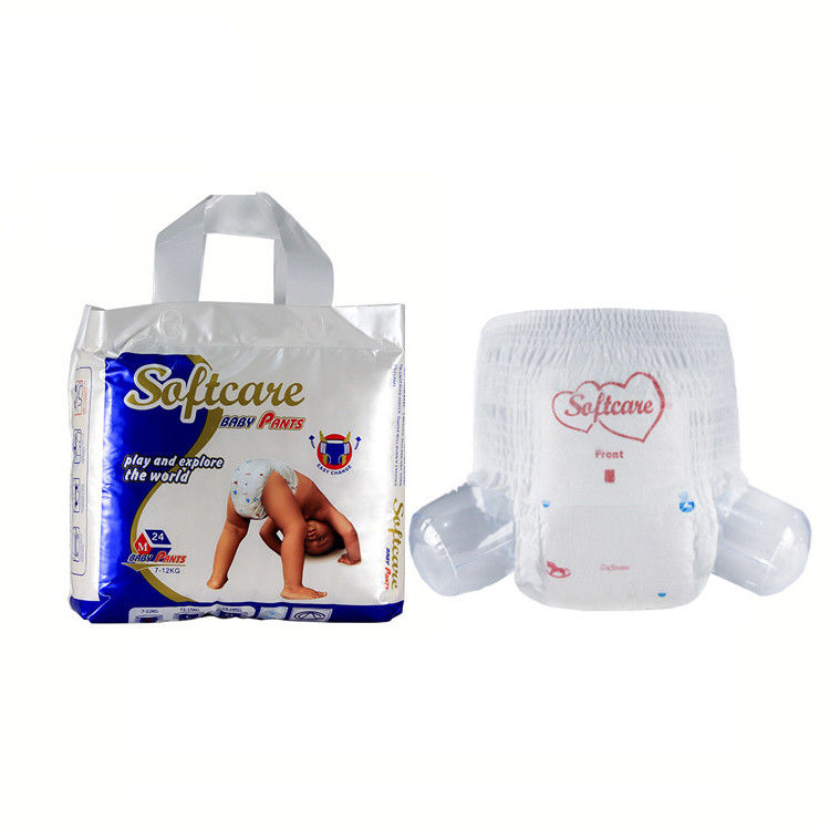 Nhập khẩu Hoa Kỳ Pulp Easy Up Tã giấy hữu cơ Kéo lên cho trẻ sơ sinh